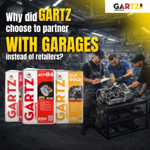 WHY DID GARTZ CHOOSE TO PARTNER WITH GARAGES INSTEAD OF JUST SELLING ENGINE OIL?