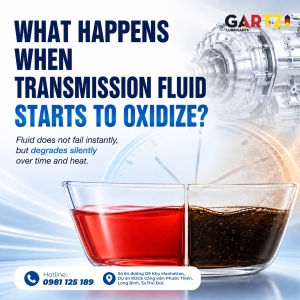 What happens when transmission fluid starts to oxidize?
