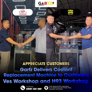 Gartz Delivers Coolant Replacement Machines to Ves Workshop and H93 Workshop