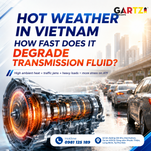 How quickly does the hot weather in Vietnam cause transmission fluid to degrade?