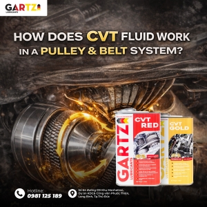 HOW DOES CVT OIL WORK IN A PULLEY-BELT SYSTEM?