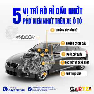 5 Vị Trí Rò Rỉ Dầu Nhớt Phổ Biến Nhất Trên Xe Ô Tô 