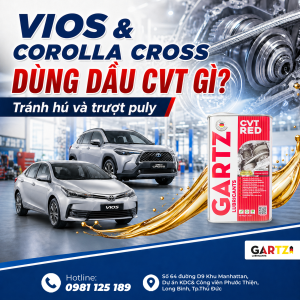 Toyota Vios và Corolla Cross dùng dầu CVT gì để tránh hú và trượt puly