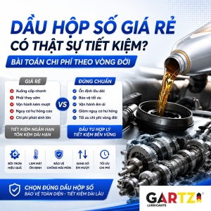 Dầu hộp số giá rẻ có thật sự tiết kiệm? Bài toán chi phí theo vòng đời