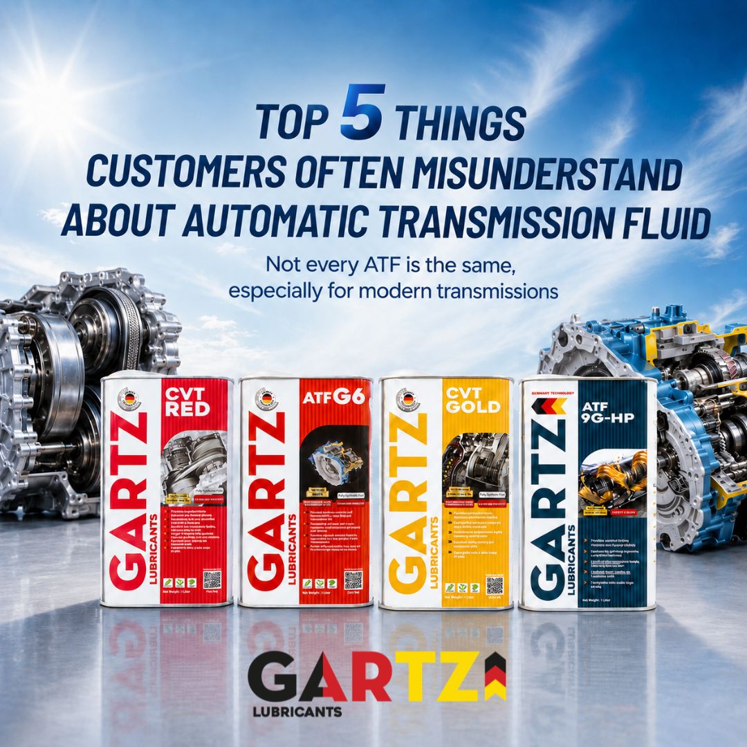 Top 5 common misconceptions customers have about automotive transmission fluid.