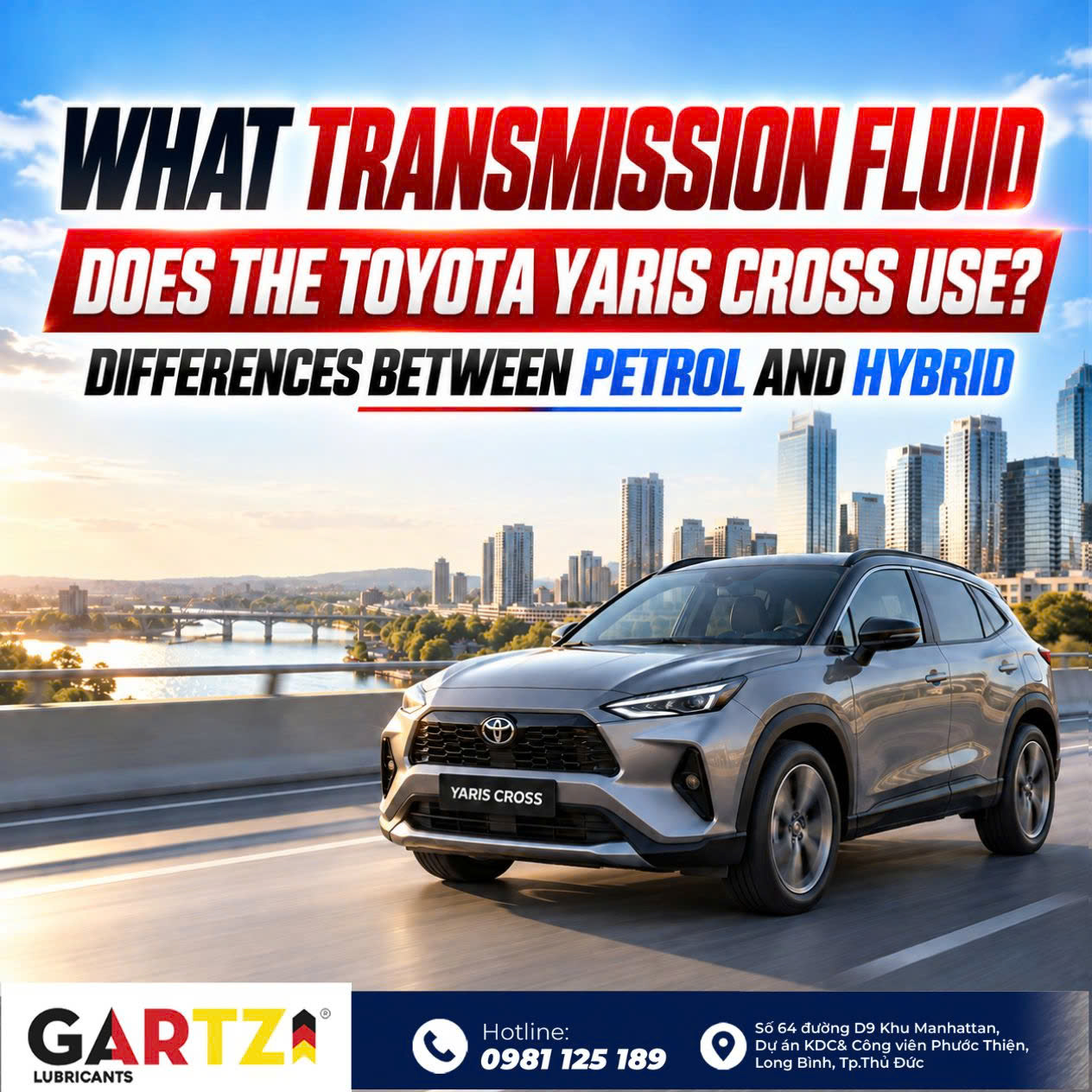 What type of transmission fluid does the Toyota Yaris Cross use? Gasoline and Hybrid?
