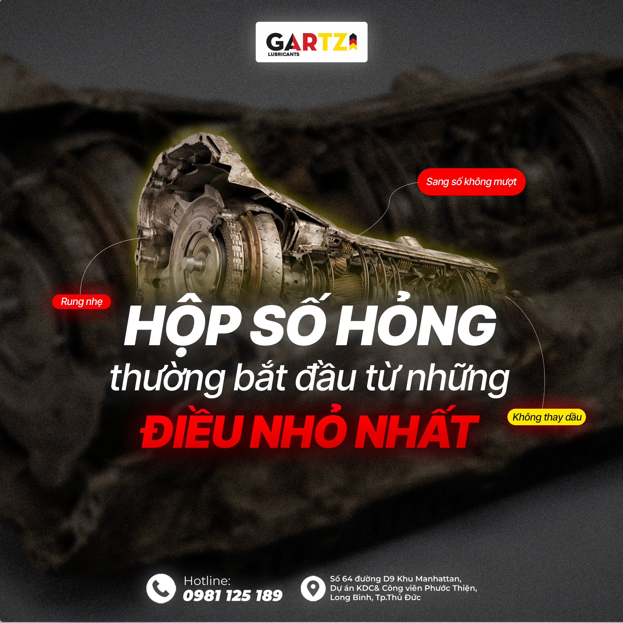 HỘP SỐ HỎNG THƯỜNG BẮT ĐẦU TỪ ĐIỀU NHỎ NHẤT