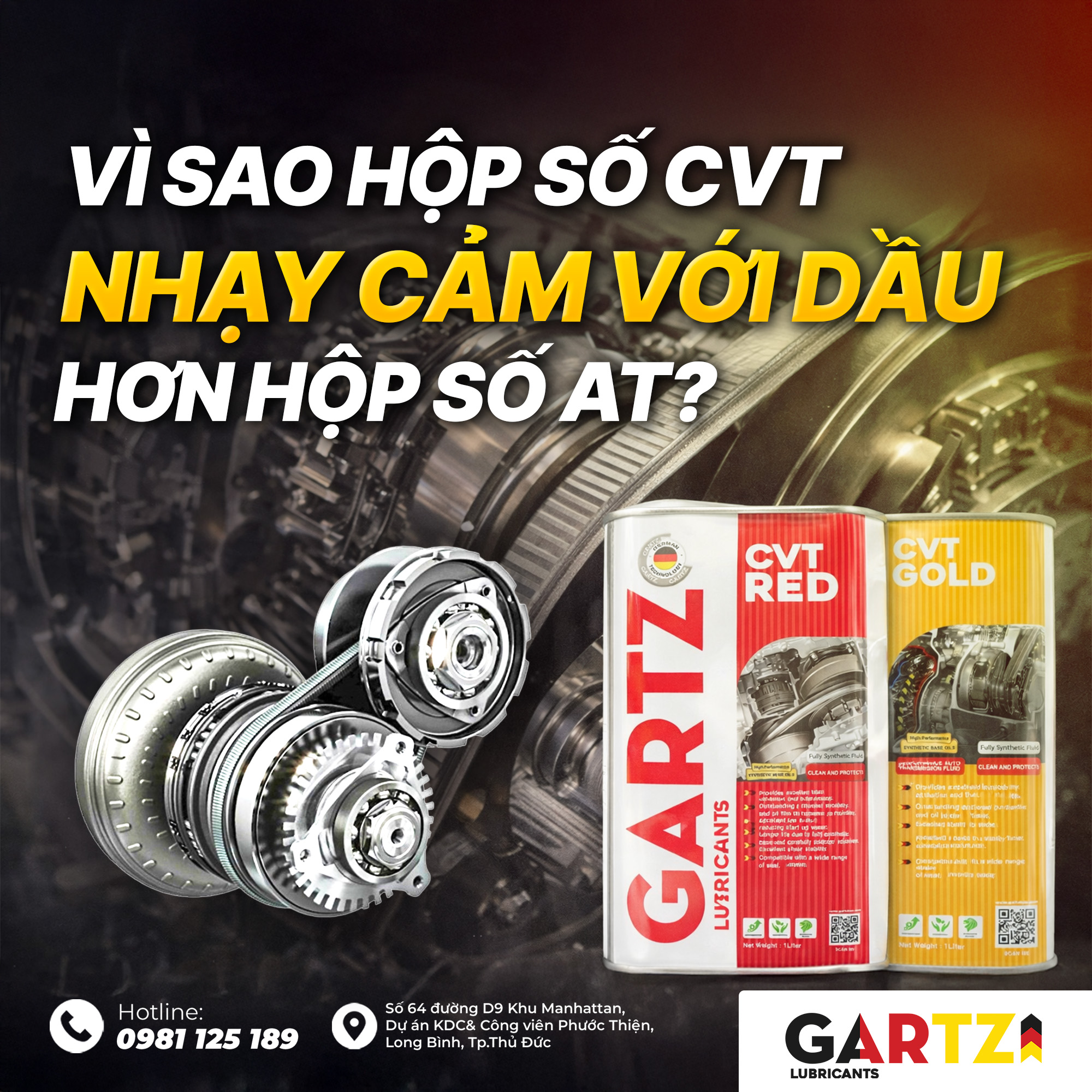 VÌ SAO HỘP SỐ CVT NHẠY CẢM VỚI DẦU HƠN HỘP SỐ AT?