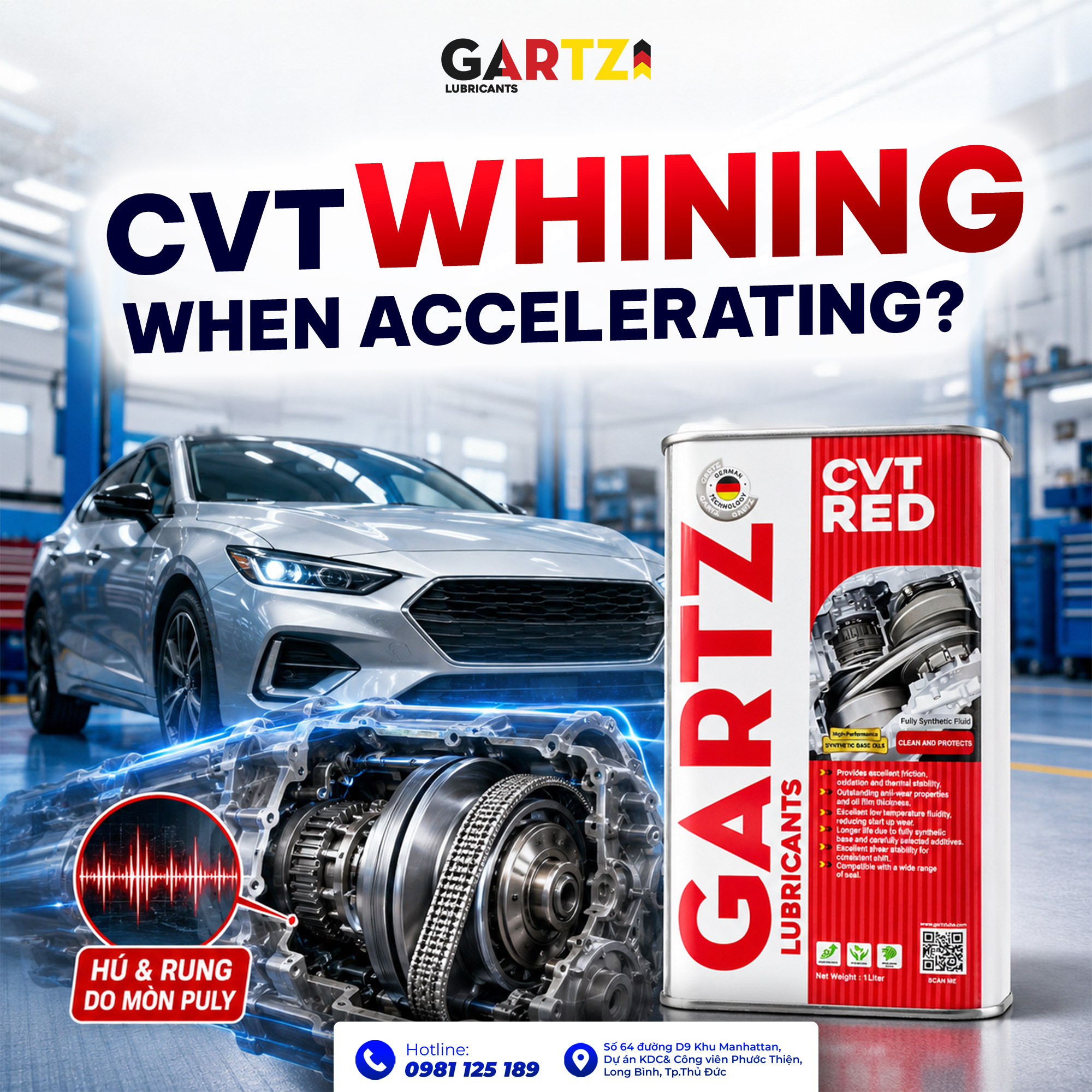 CVT cars make a whining sound when accelerating, and how to address this before the pulleys wear out.