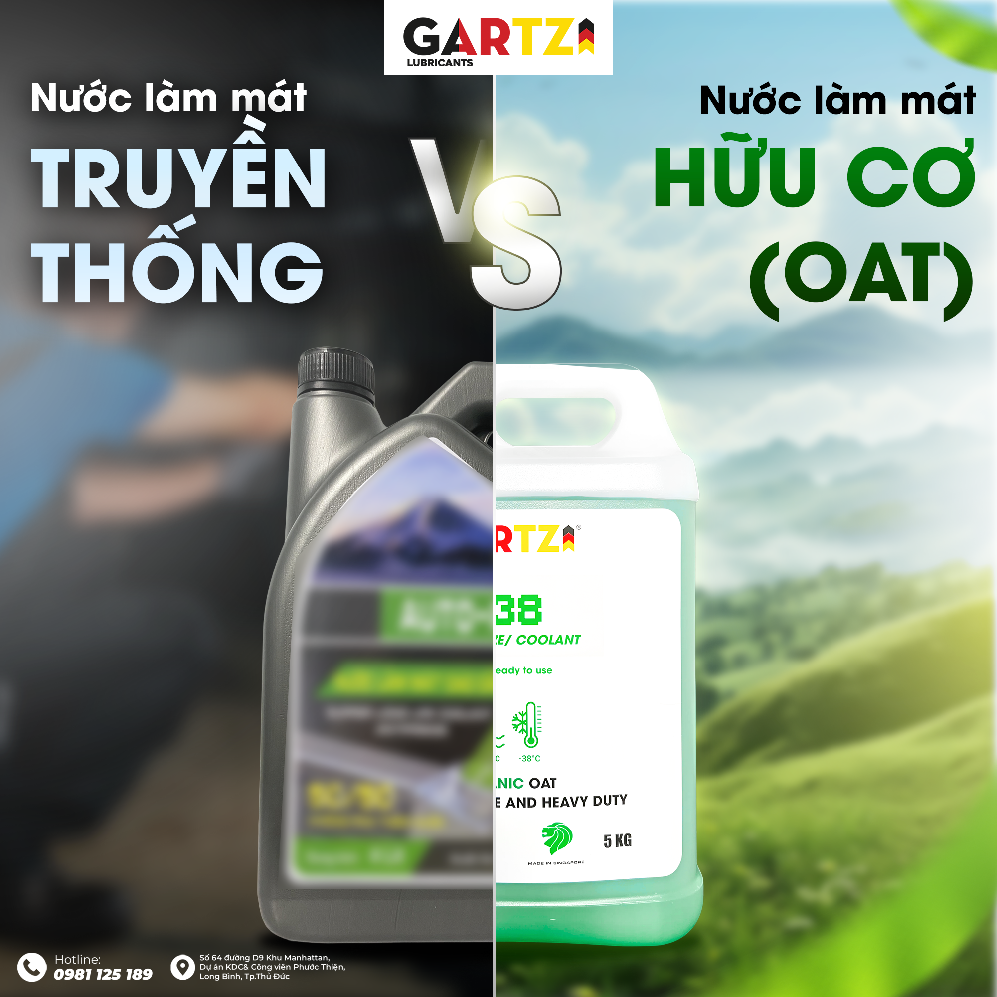 Nước Làm Mát OAT (Hữu Cơ) và Truyền Thống: Nên Dùng Loại Nào Để Bảo Vệ Động Cơ?