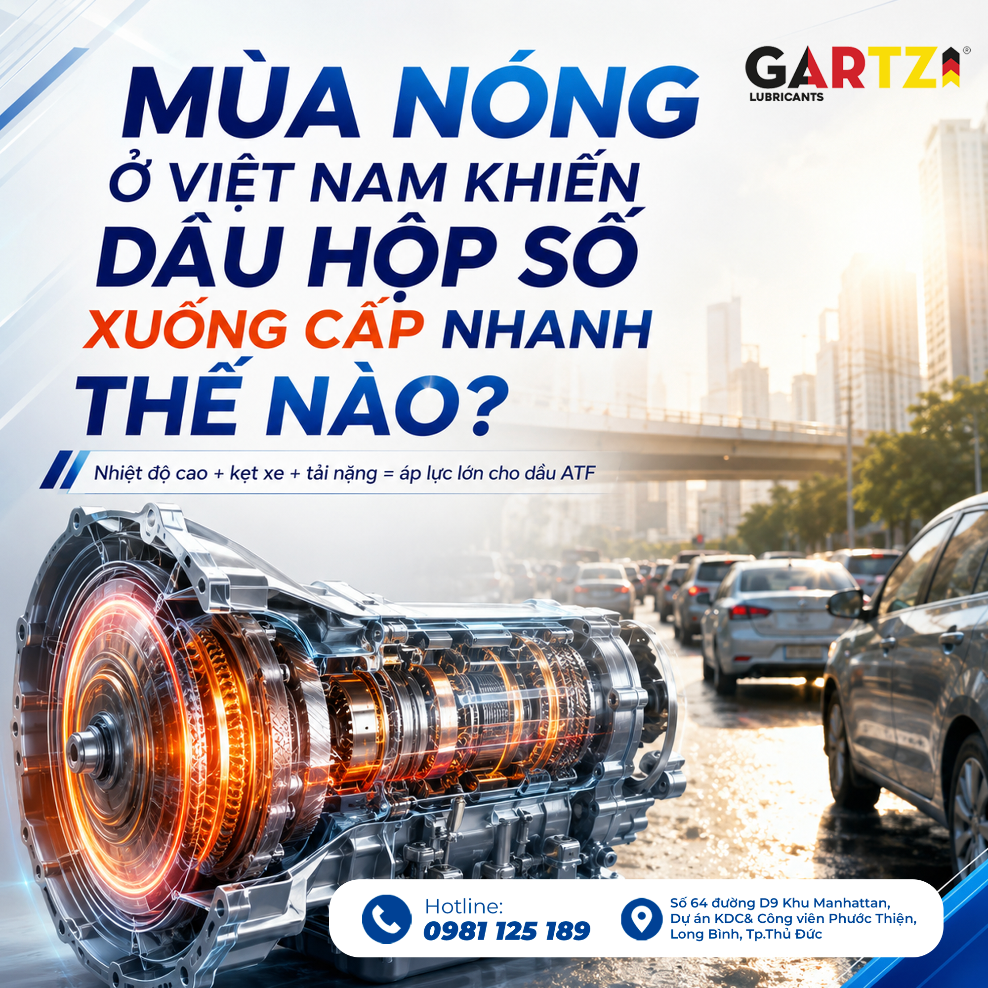 Mùa nóng tại Việt Nam khiến dầu hộp số xuống cấp nhanh thế nào?