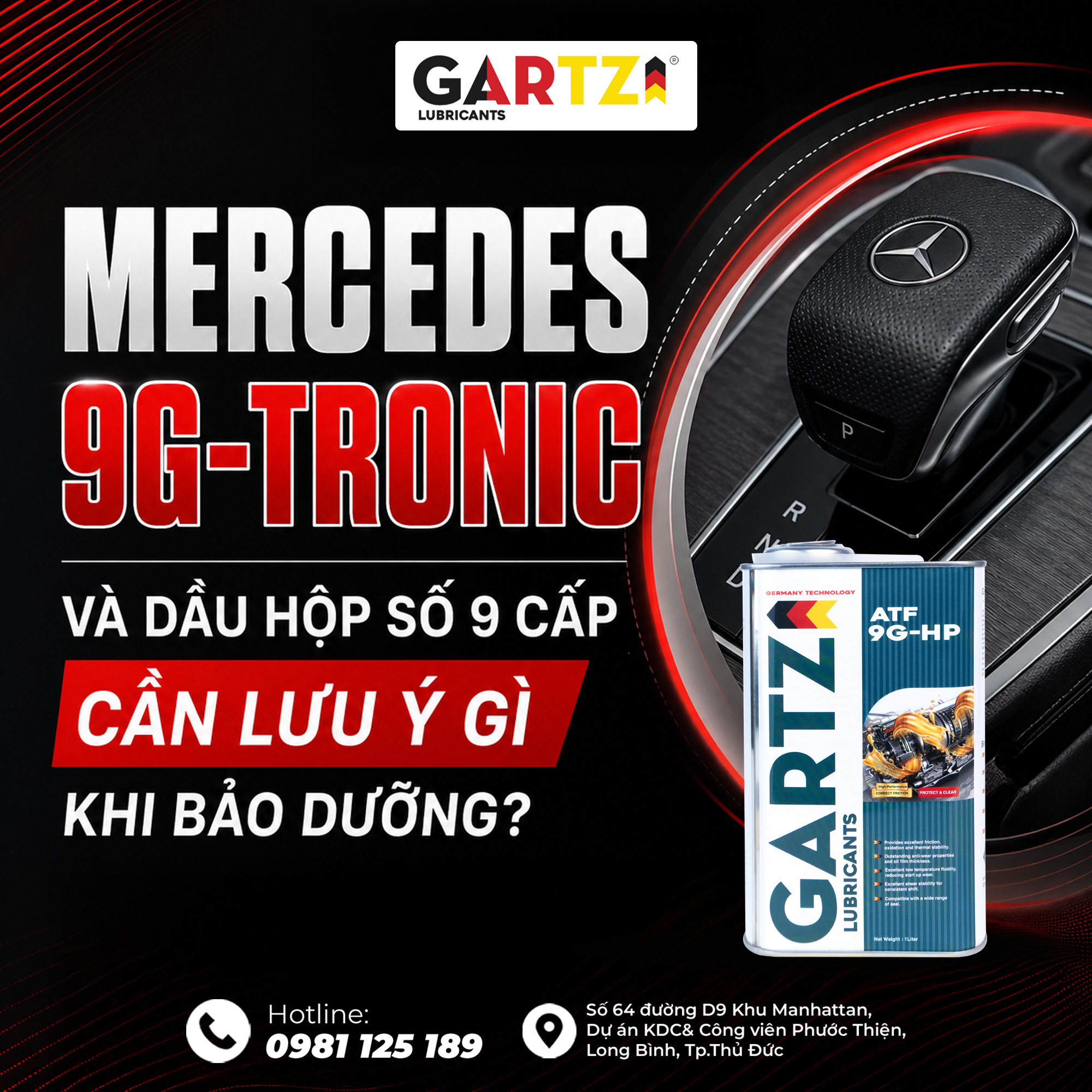 Mercedes 9G-Tronic và dầu hộp số 9 cấp cần lưu ý gì khi bảo dưỡng?
