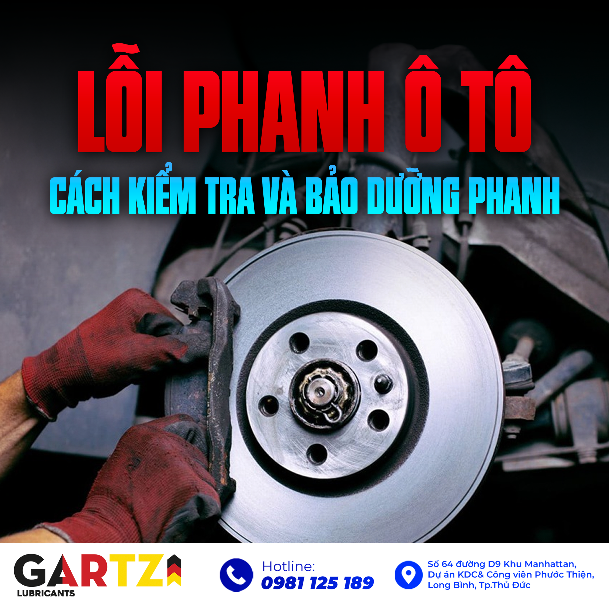 Lỗi phanh ô tô thường gặp, cách kiểm tra và bảo dưỡng phanh