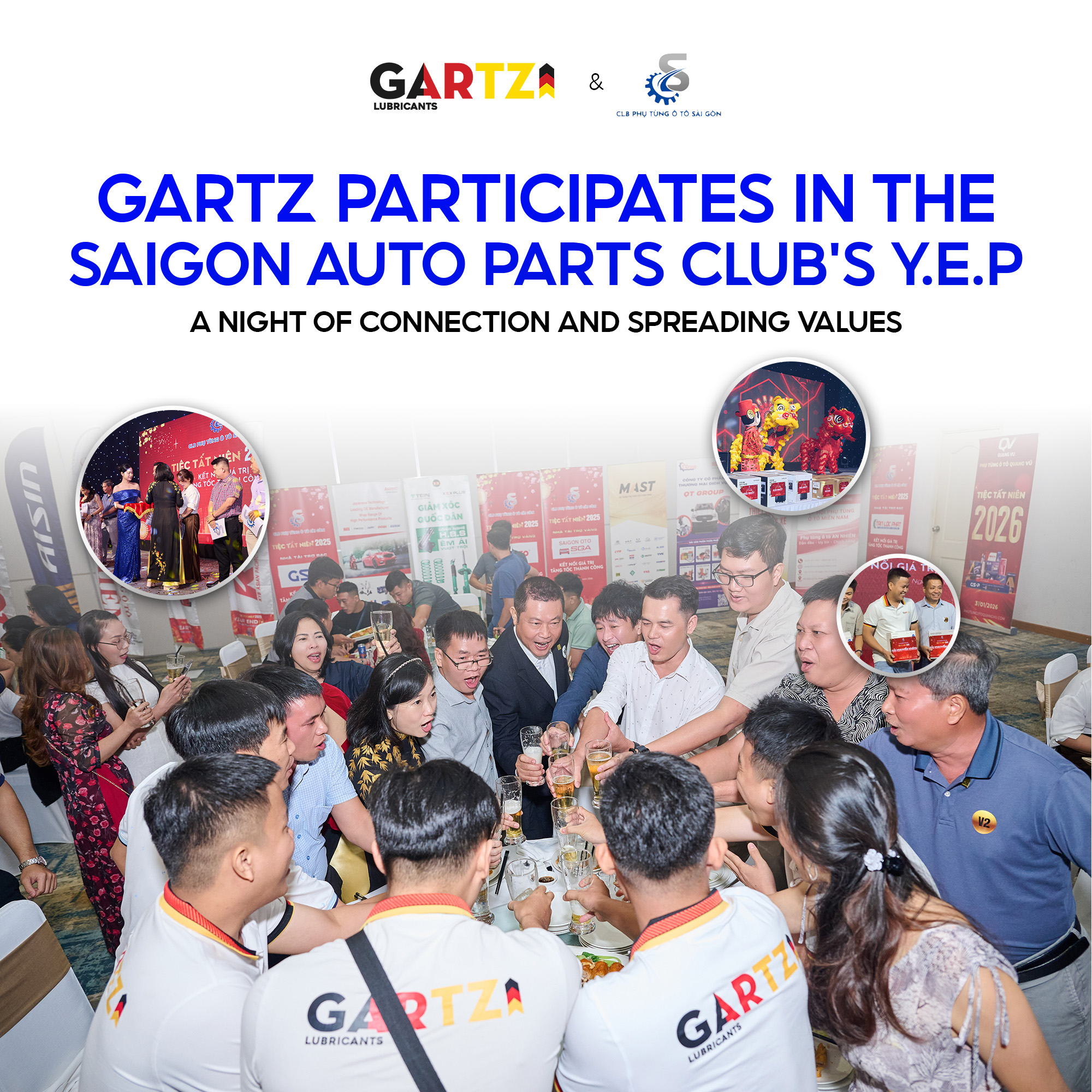 Gartz Participates in the Saigon Auto Parts Club's Year-End Party – A Night of Connection and Spreading Values
