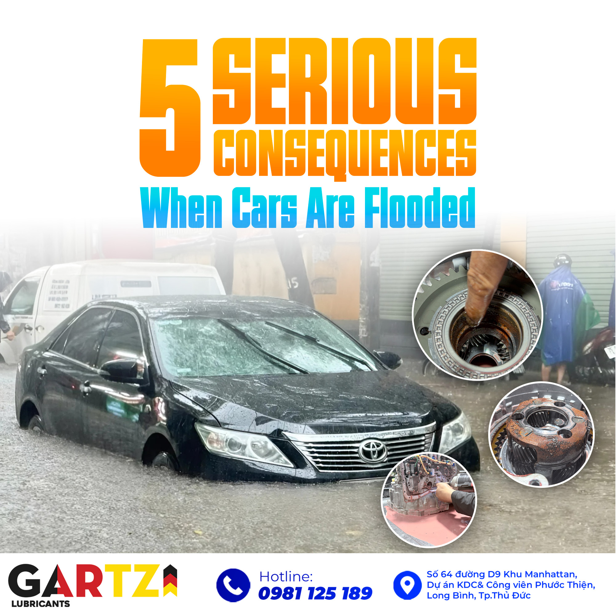 5 Serious Consequences When Your Car Is Flooded & How To Handle It Thoroughly