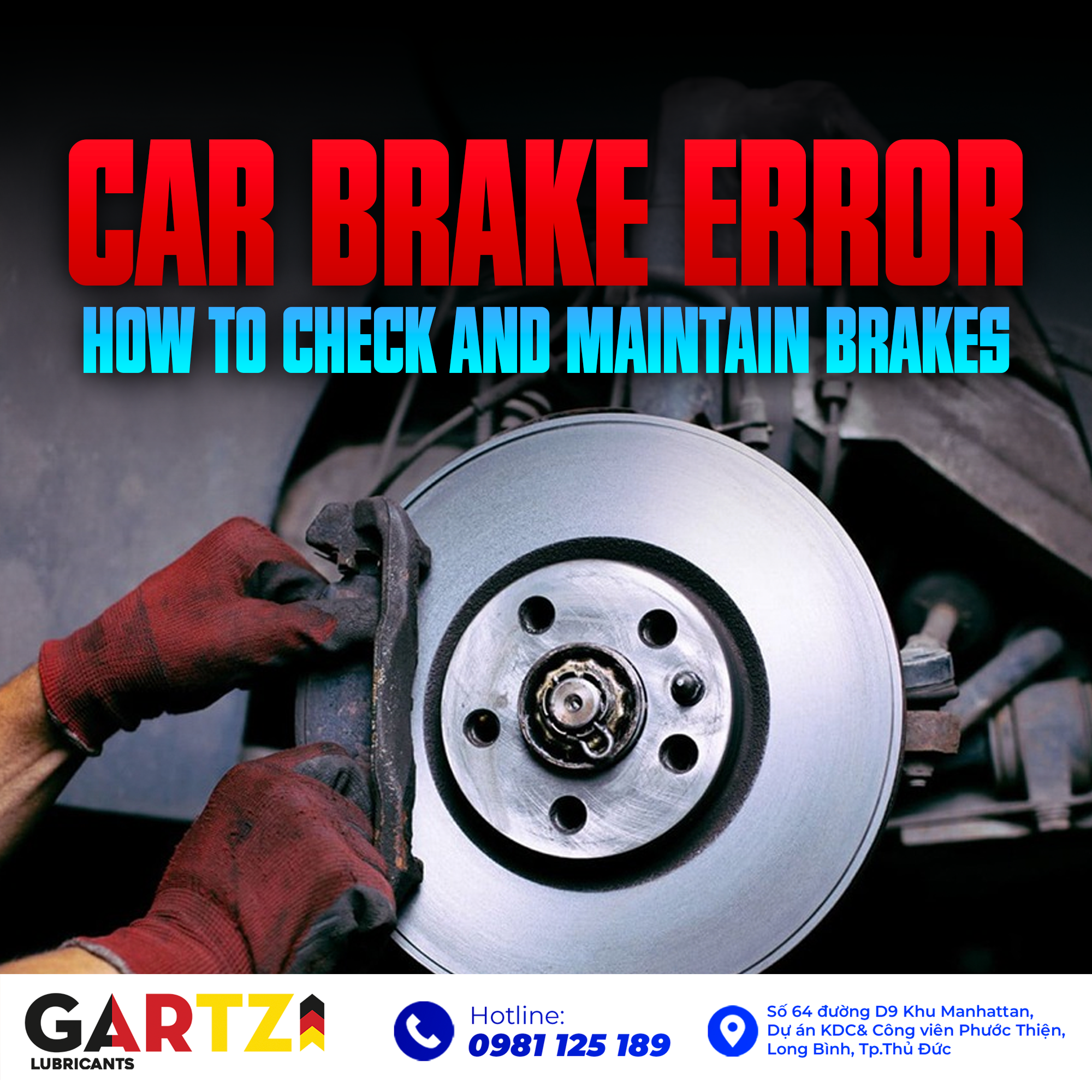 Common car brake errors, how to check and maintain brakes