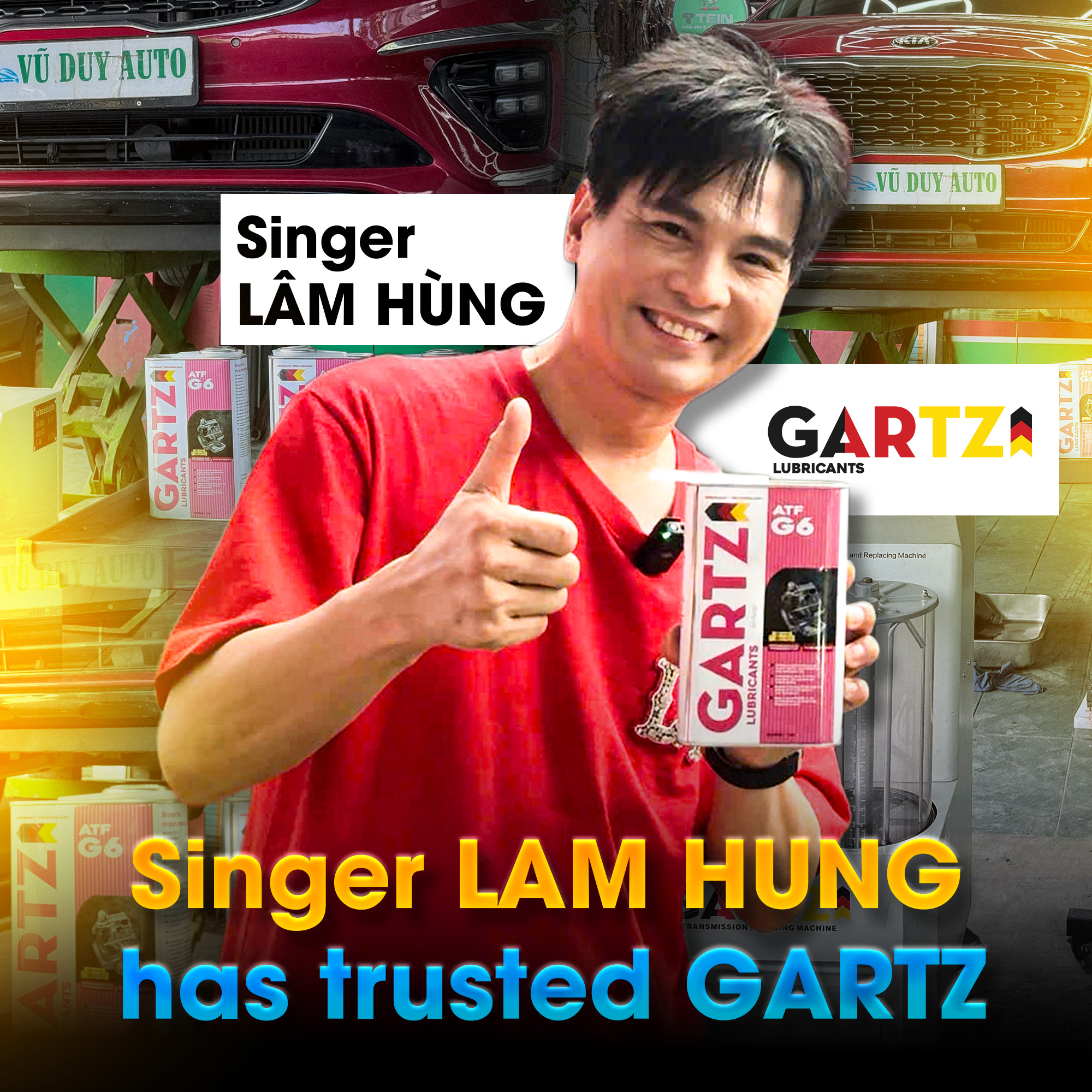 Singer Lam Hung Trusts Gartz To "Cure" Kia Sedona's Jerking Gearbox At Vu Duy Garage
