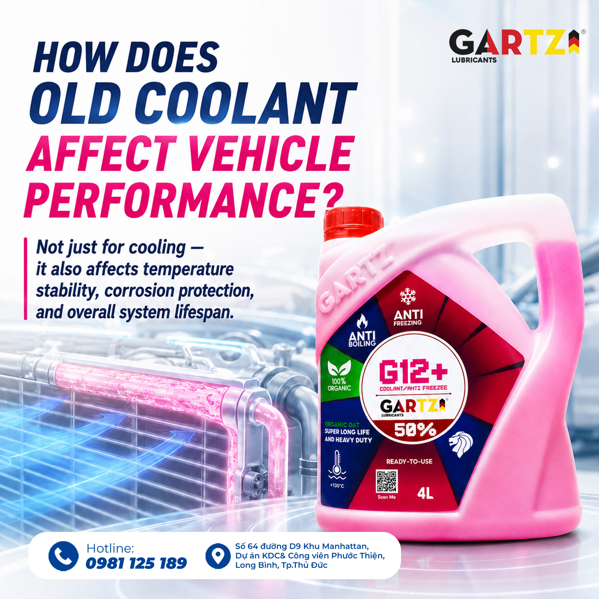 What impact does coolant degradation have on vehicle performance?