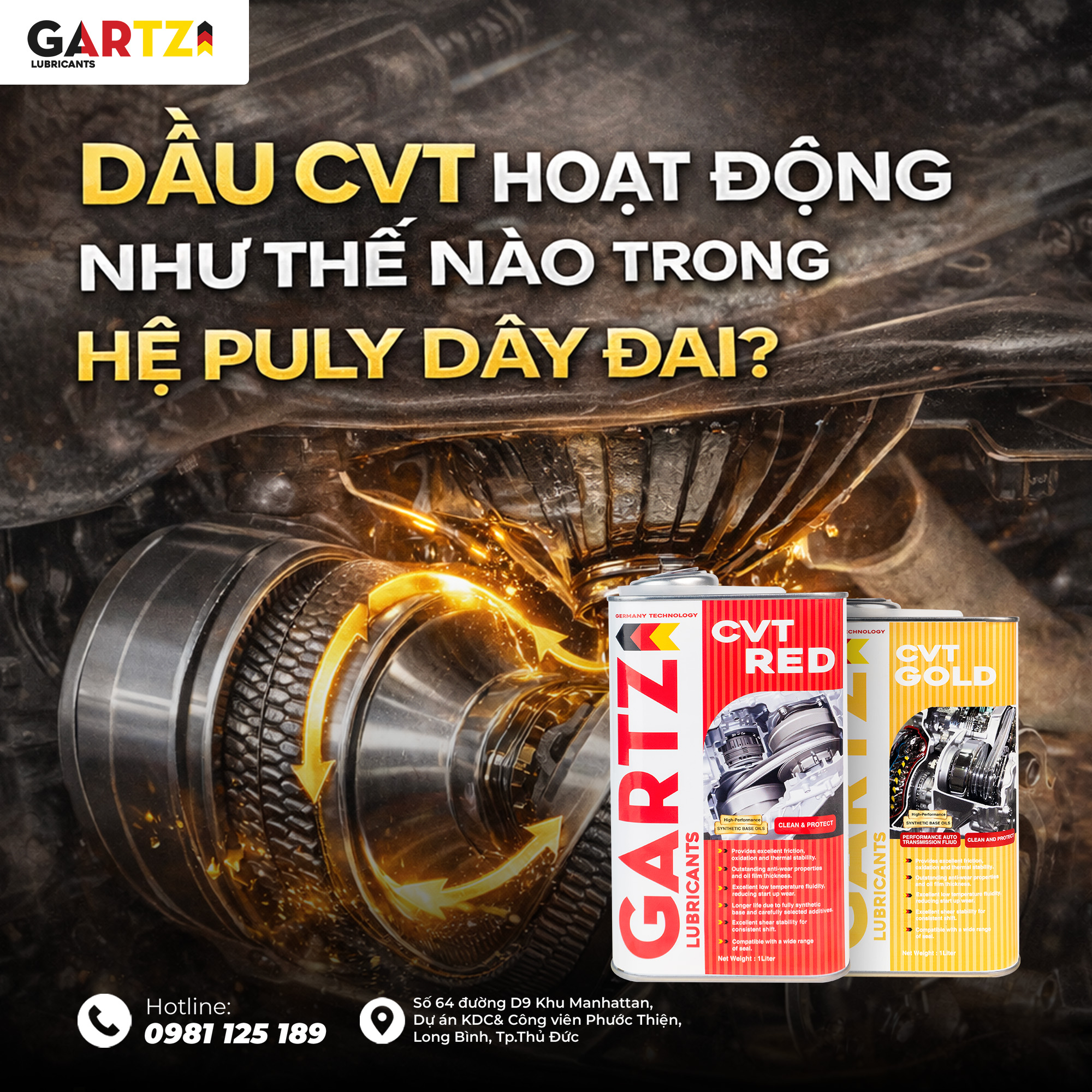 DẦU CVT HOẠT ĐỘNG NHƯ THẾ NÀO TRONG HỆ PULY DÂY ĐAI?