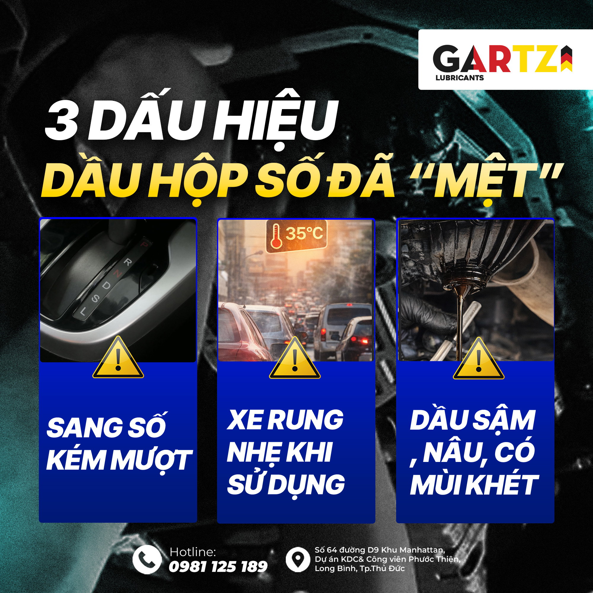 3 Dấu Hiệu Dầu Hộp Số Đã “Mệt” Dù Xe Chưa Báo Lỗi – Phân Tích Cơ Chế Lão Hóa Và Ảnh Hưởng Thực Tế Tại Việt Nam