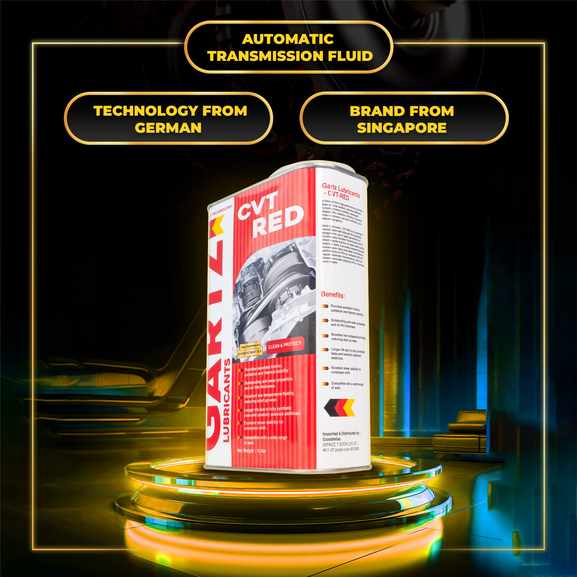 GARTZ CVT RED AUTOMATIC TRANSMISSION FLUID