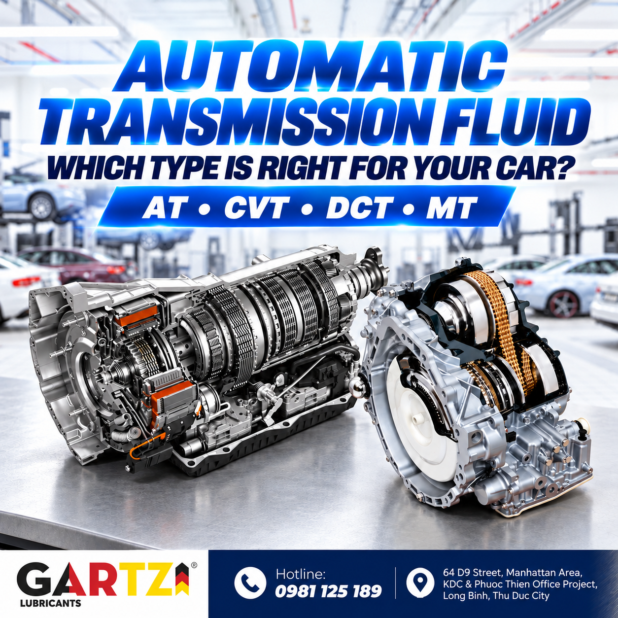 AT, CVT, DCT & MT Transmission Fluids: Key Differences and How to Choose the Right One