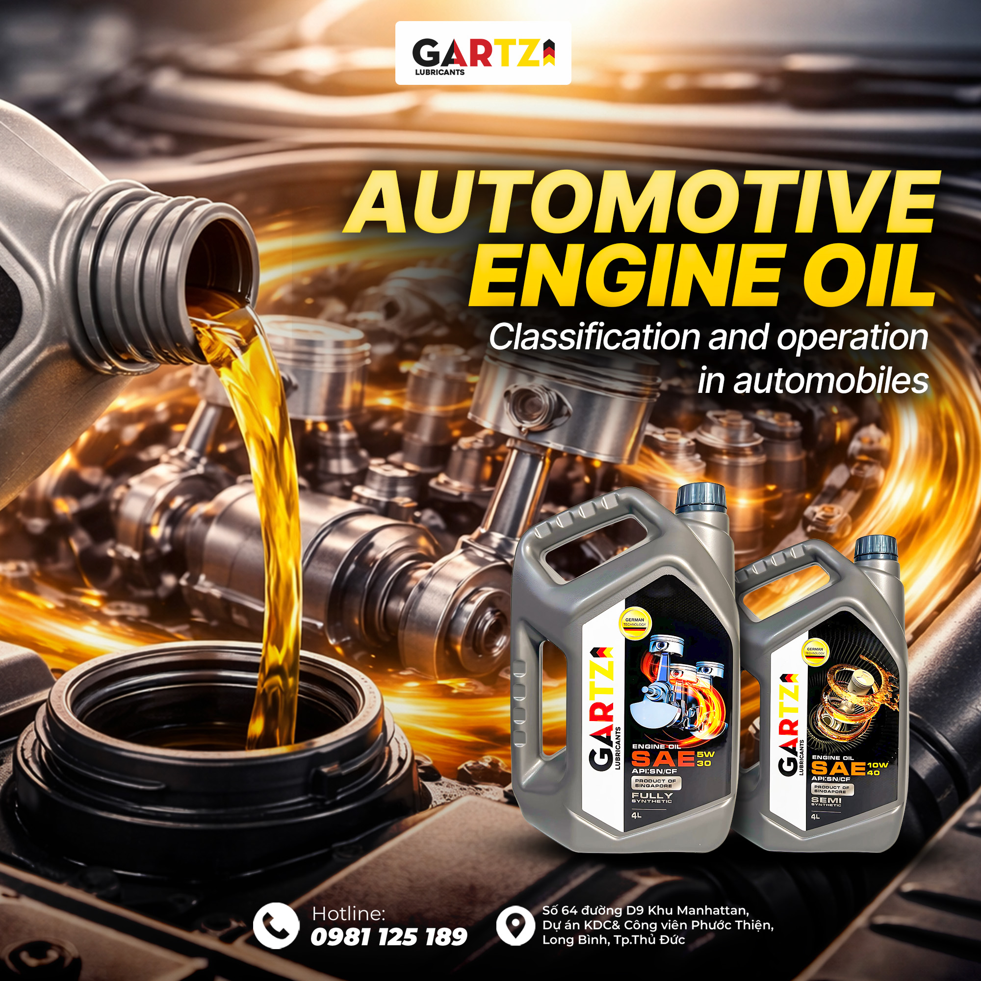 WHAT IS ENGINE OIL? CLASSIFICATION AND HOW IT WORKS IN A CAR