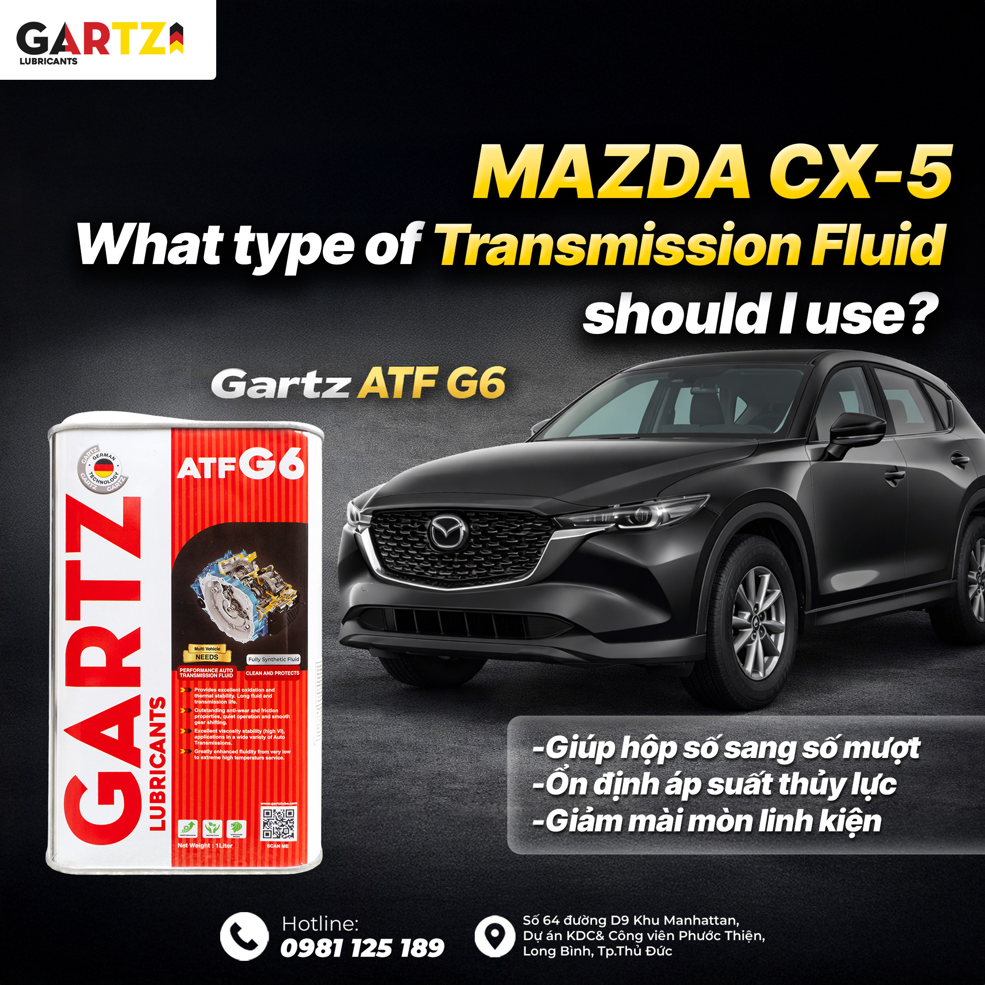 WHAT TYPE OF ATF OIL DOES THE MAZDA CX5 USE?