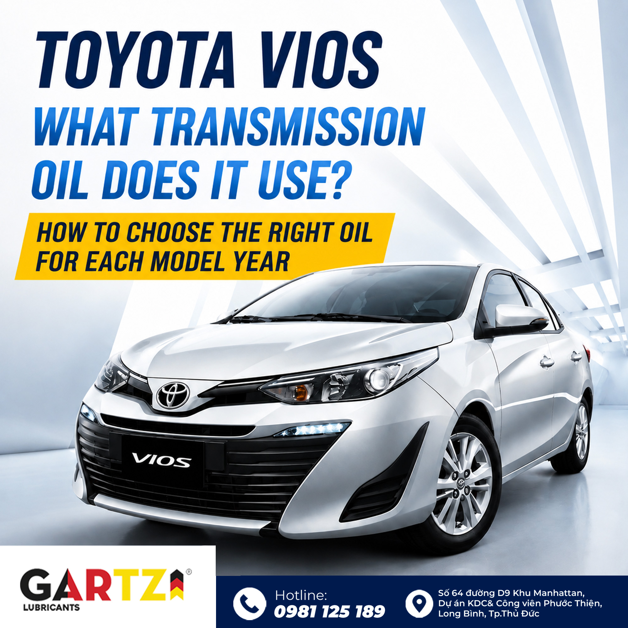 What type of transmission fluid does the Toyota Vios use? How to choose the right one for each model year.