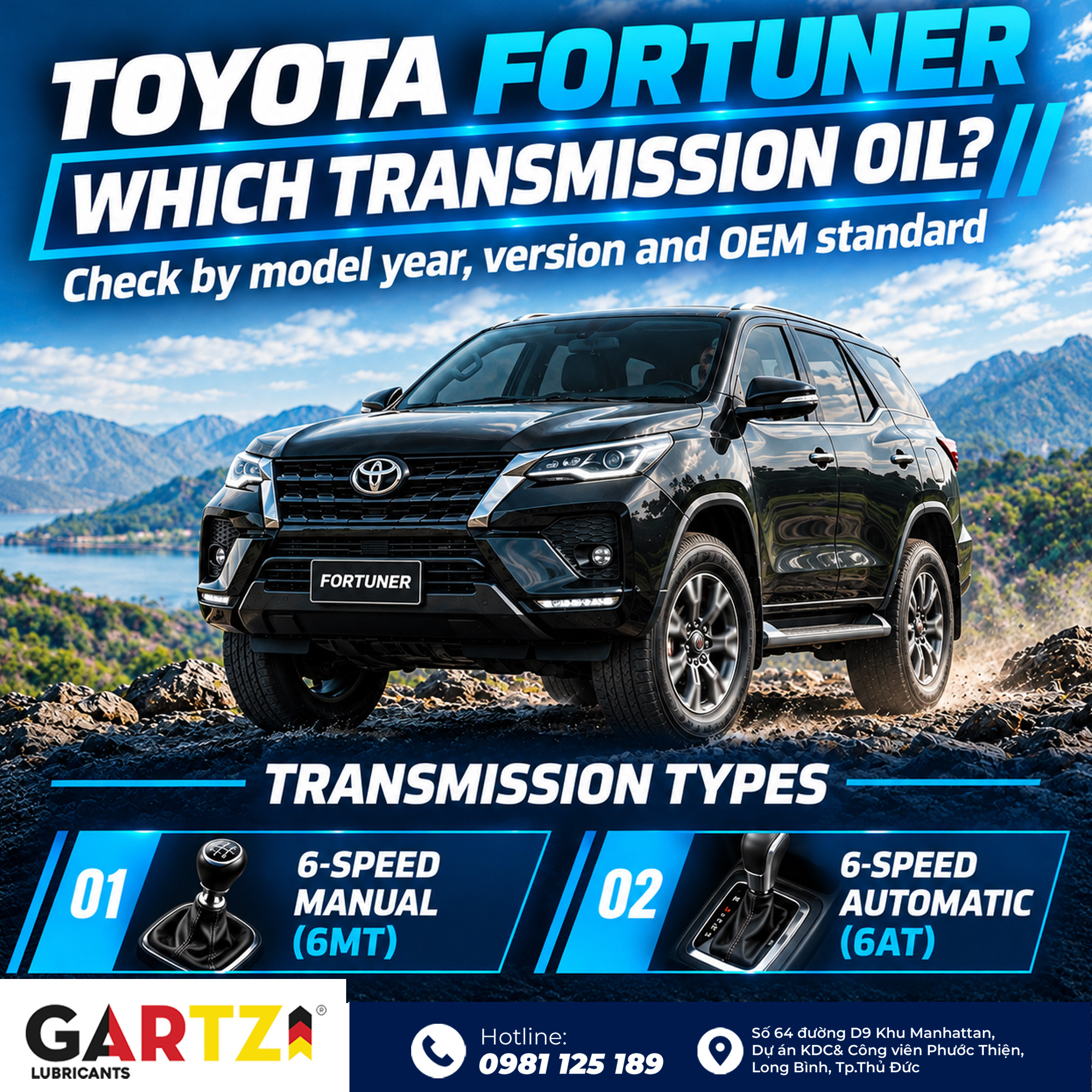 What type of transmission fluid does the Toyota Fortuner use? Check by model year, version, and OEM standard.