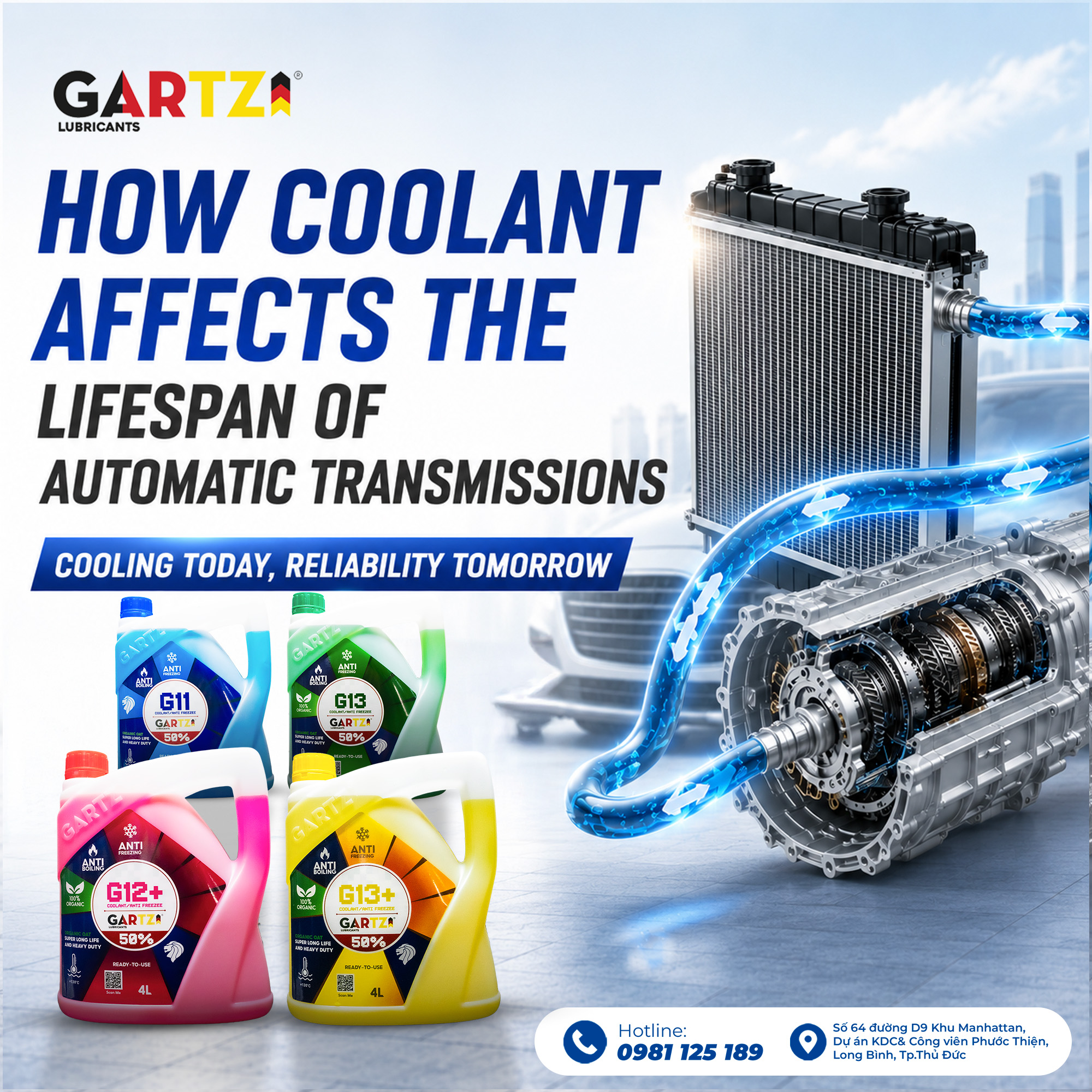 How does coolant affect the lifespan of an automatic transmission?