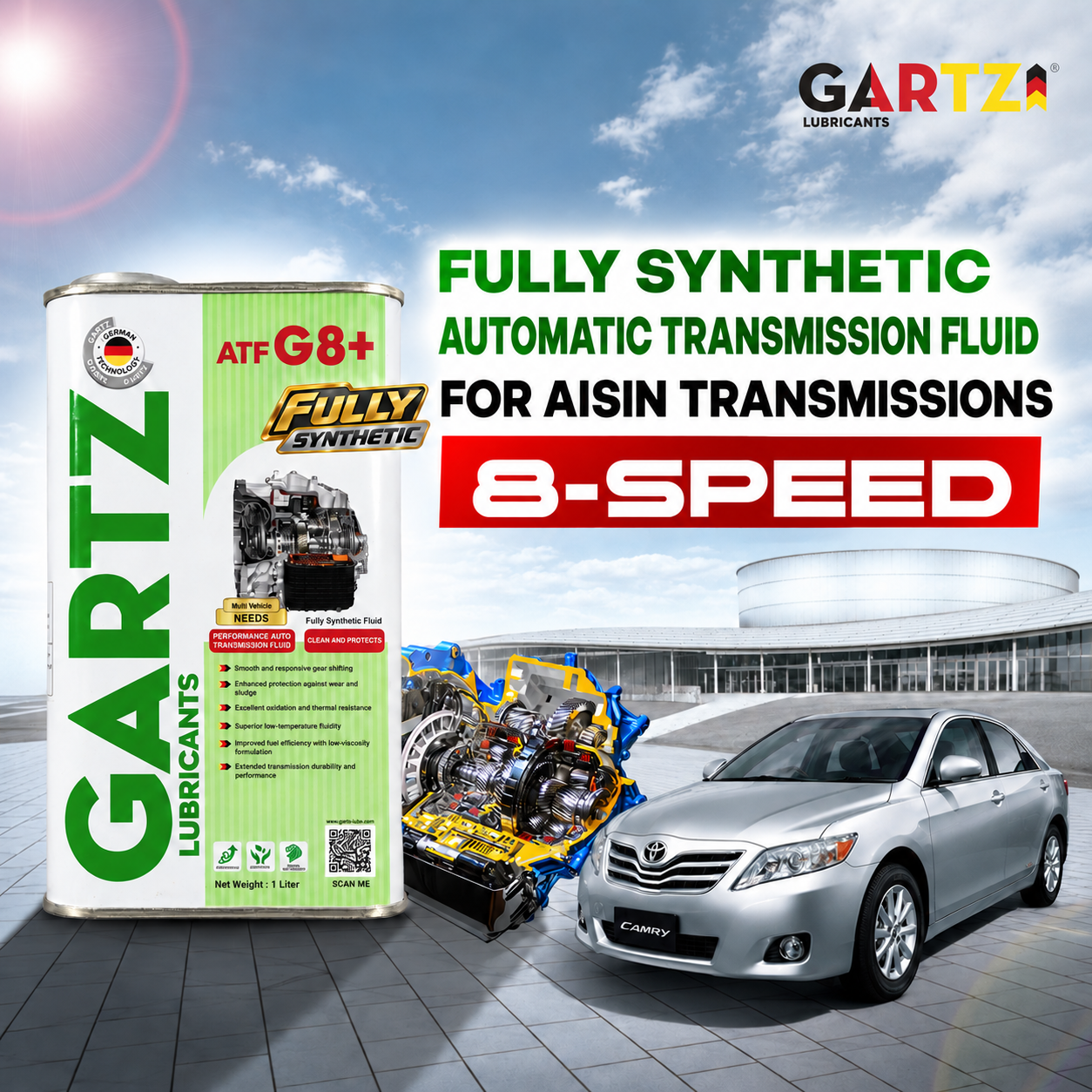 GARTZ ATF G8+ – Fully Synthetic 8-Speed ​​Transmission Fluid