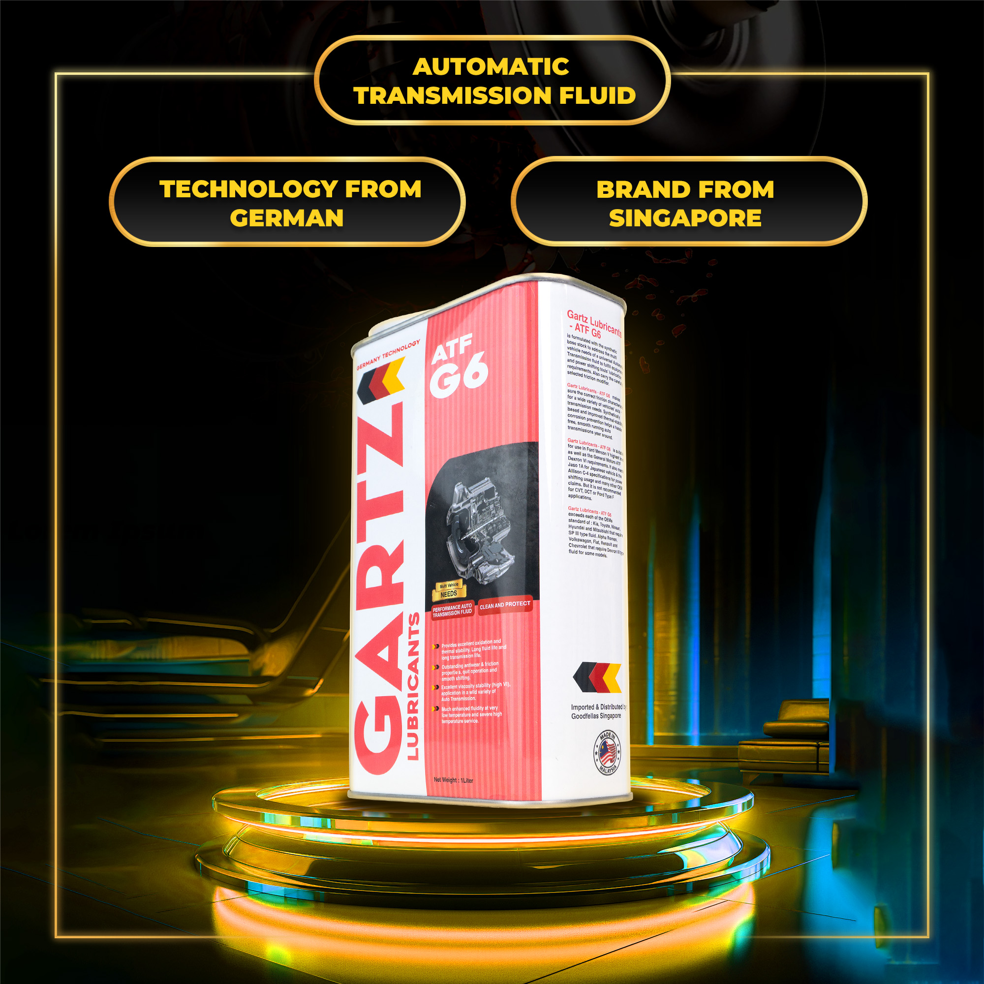 GARTZ G6 AUTOMATIC TRANSMISSION FLUID 