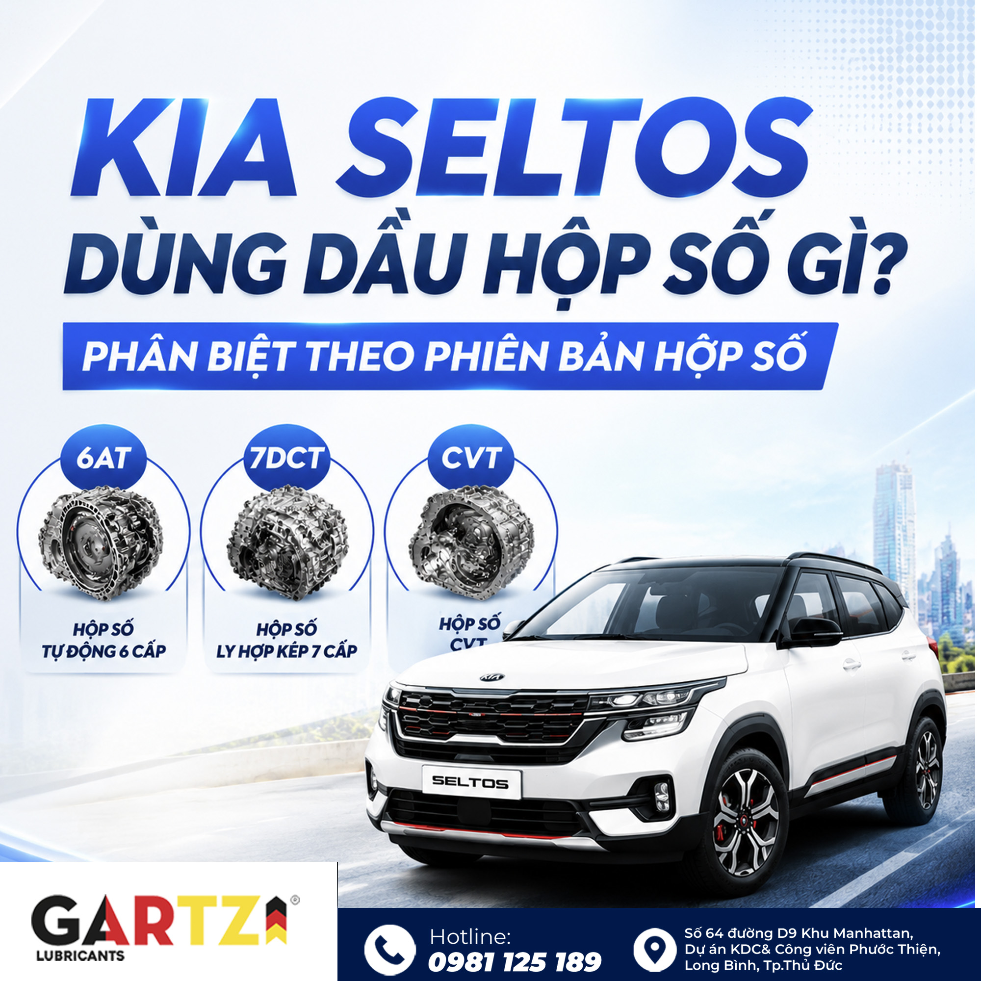 Kia Seltos dùng dầu hộp số gì? Phân biệt theo từng phiên bản hộp số