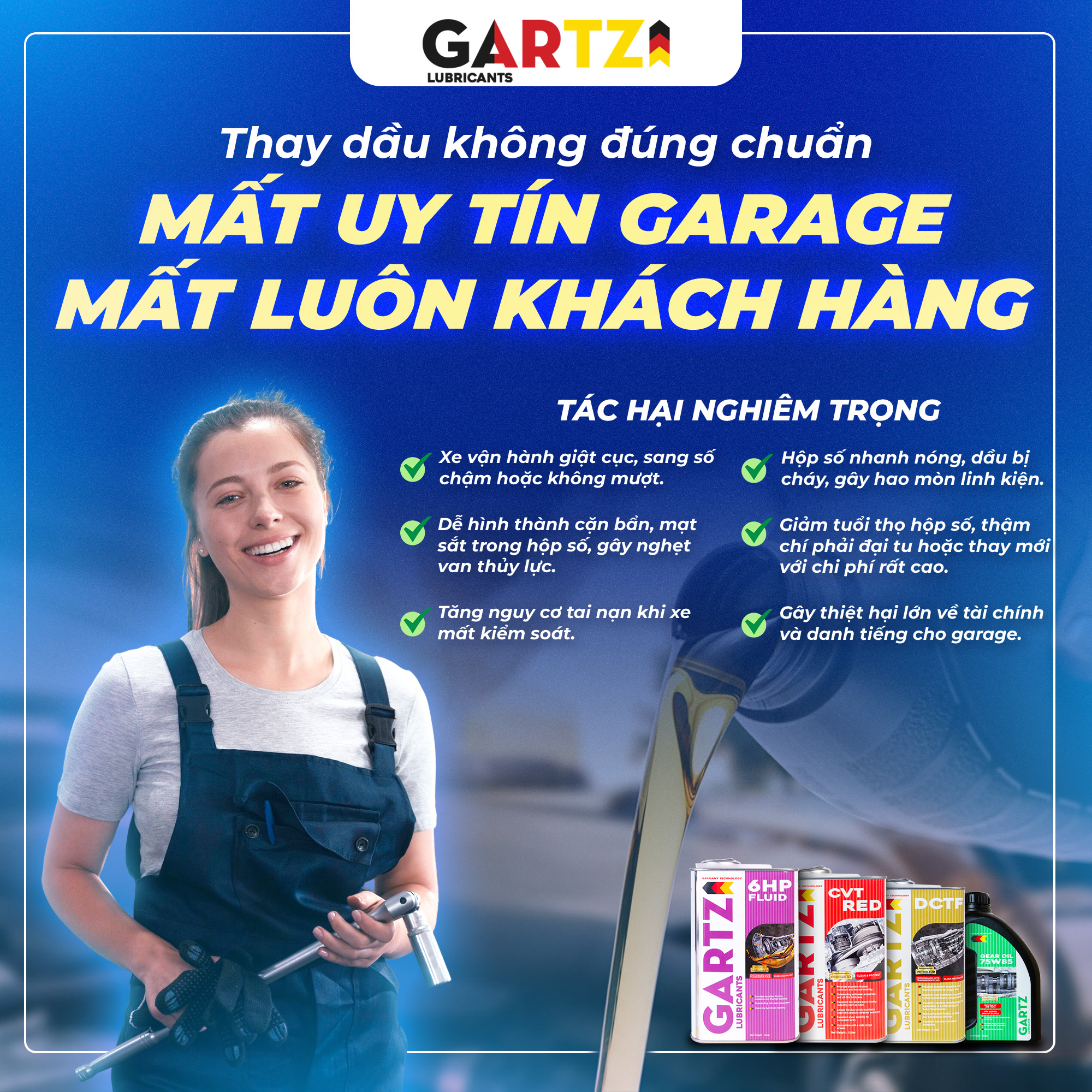Thay Dầu Không Đúng Chuẩn – Mất Uy Tín Garage, Mất Luôn Khách Hàng