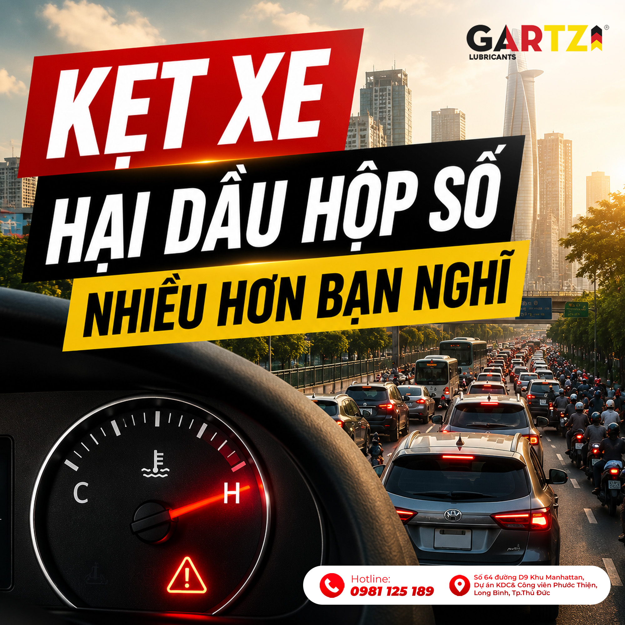 Kẹt xe ảnh hưởng đến dầu hộp số và động cơ như thế nào?