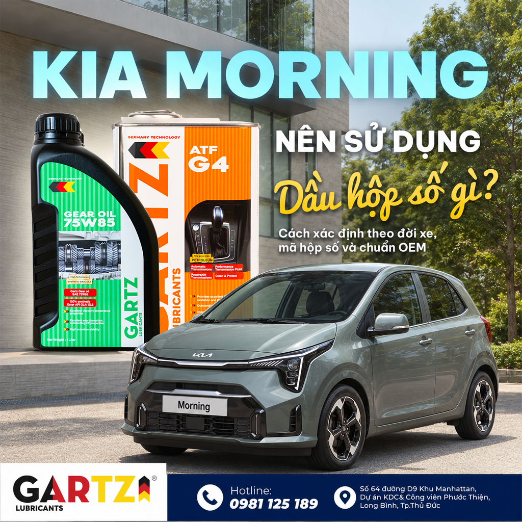 Thay dầu hộp số Kia Morning bao nhiêu lít? Phân biệt lượng xả và dung tích toàn hệ thống