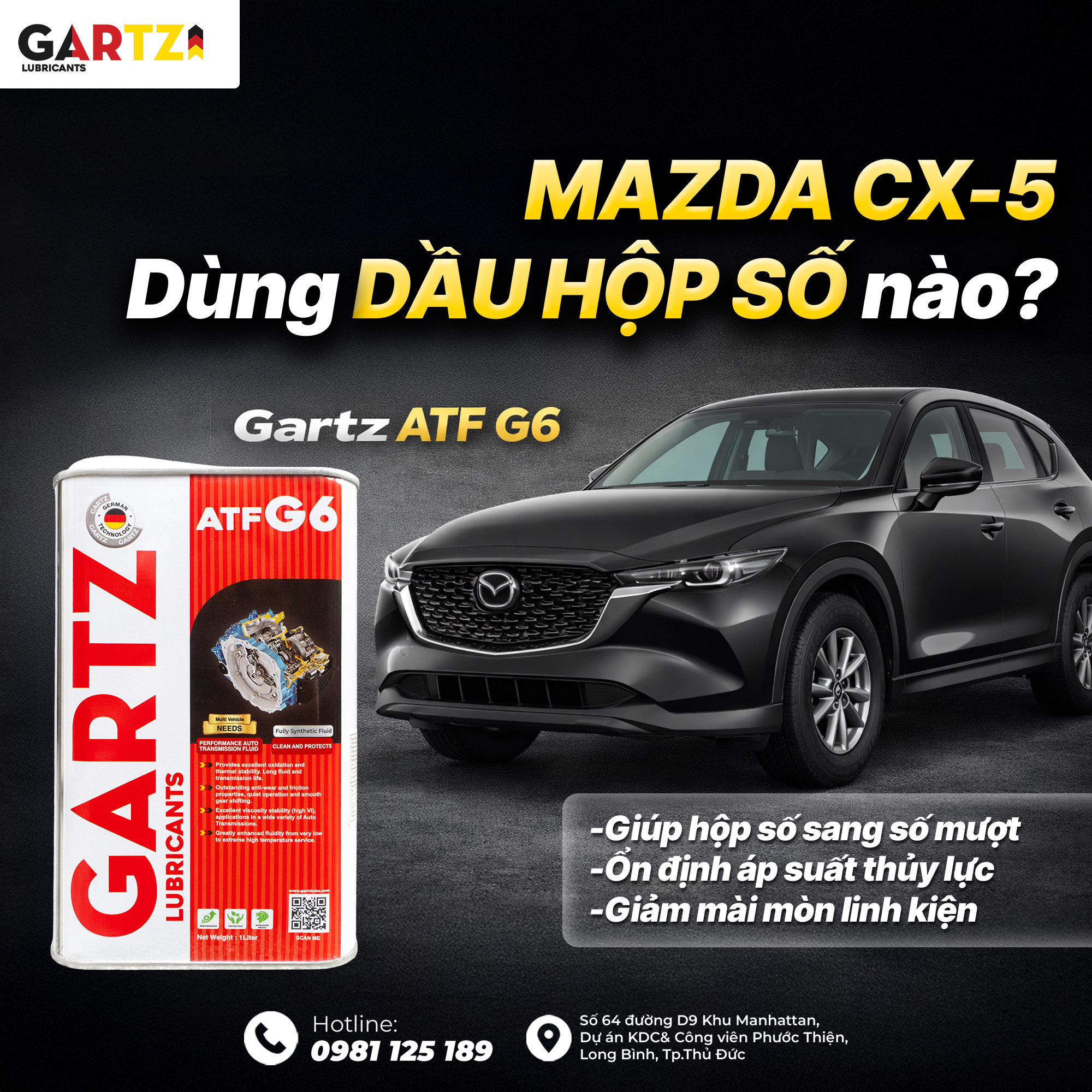 MAZDA CX5 DÙNG DẦU ATF LOẠI NÀO?