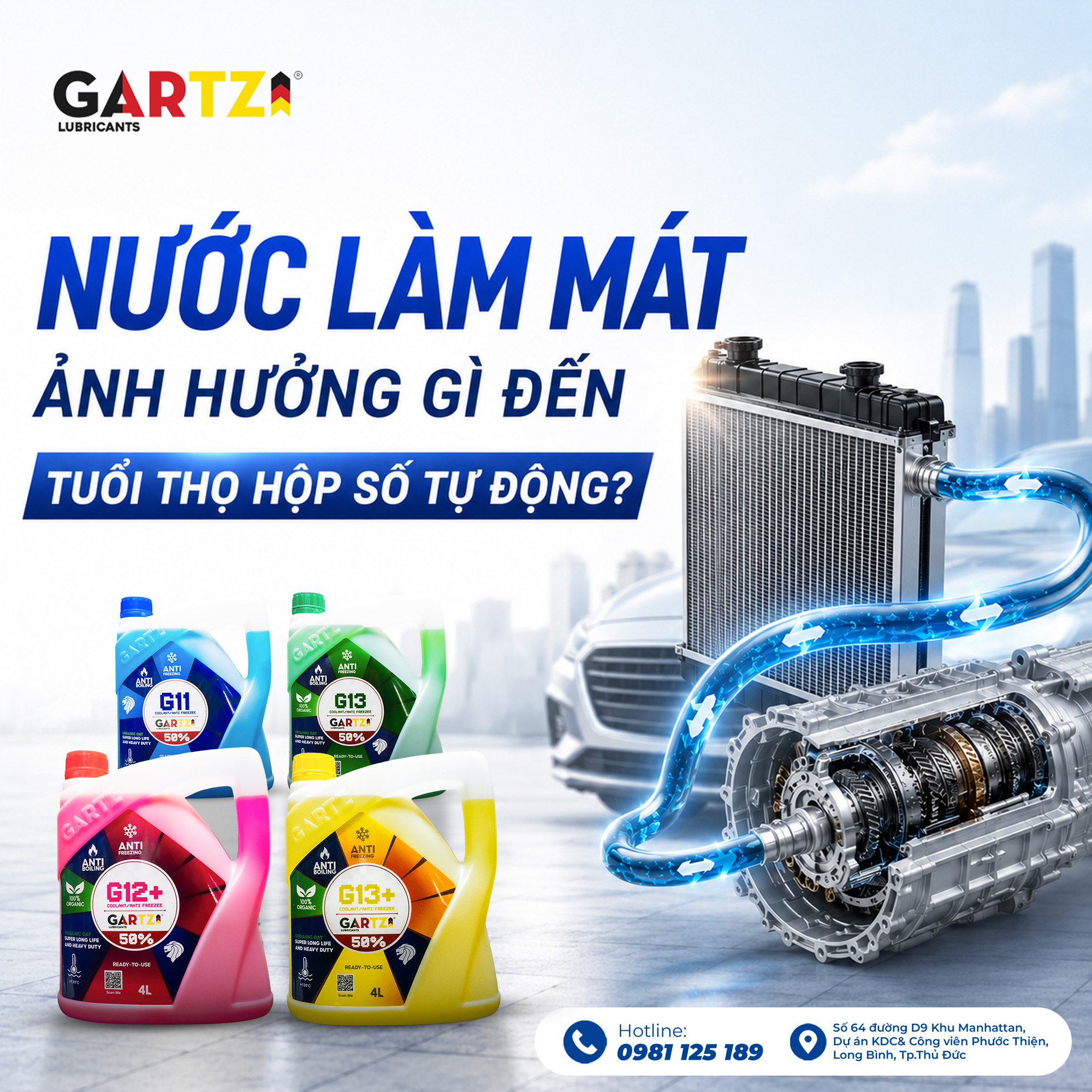 Nước làm mát ảnh hưởng gì đến tuổi thọ hộp số tự động?