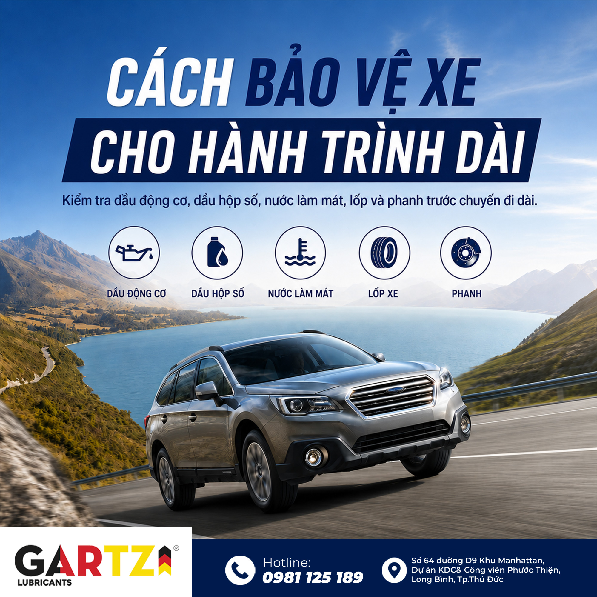 Cách bảo vệ xe cho hành trình dài
