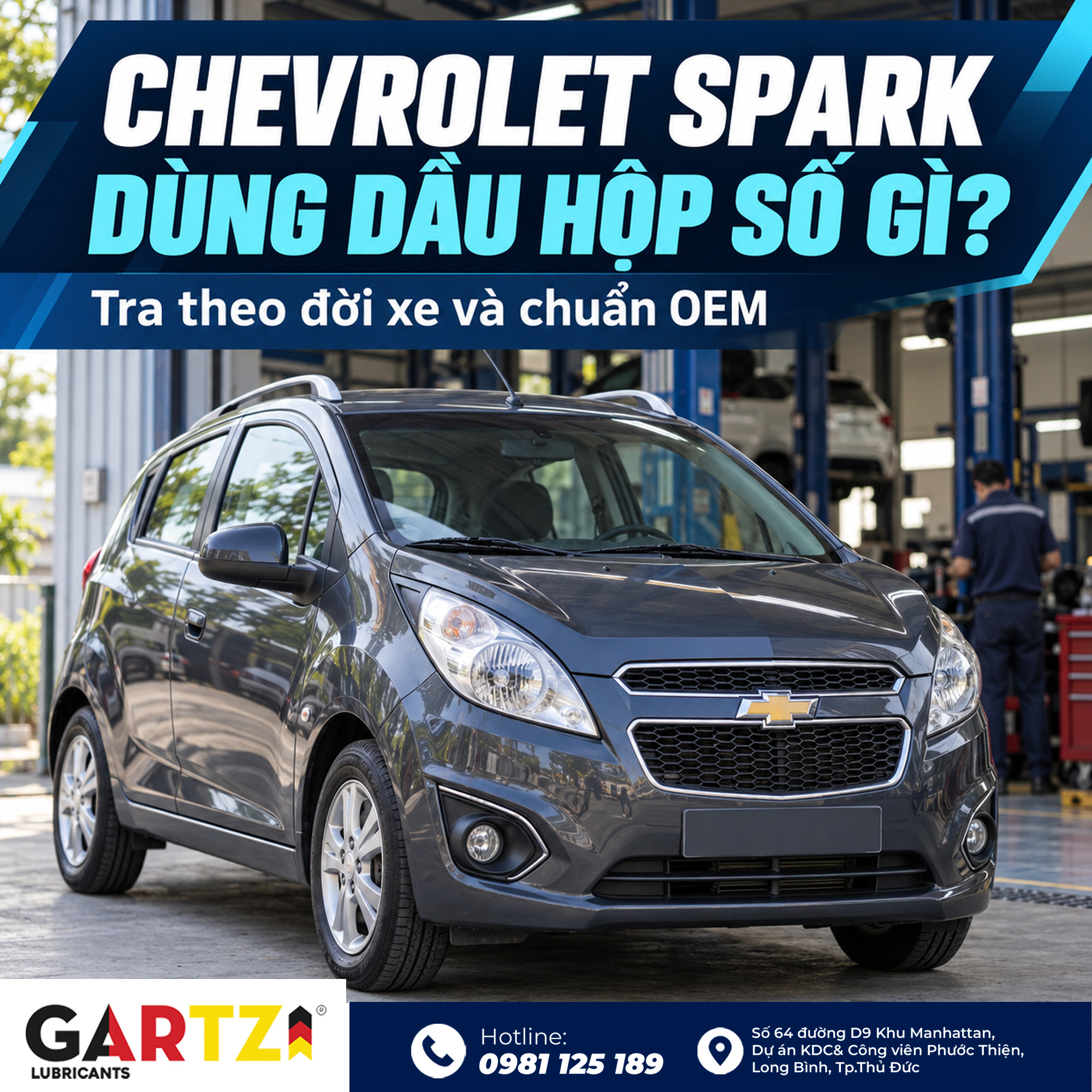 Chevrolet Spark dùng dầu hộp số gì? Cách chọn theo đời xe và chuẩn OEM
